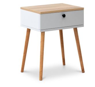 Κομοδίνο Pauline Megapap μελαμίνης χρώμα pine - λευκό 45x35x61εκ. |  Κομοδίνα στο espiti