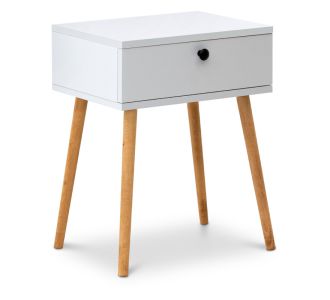 Κομοδίνο Pauline Megapap μελαμίνης χρώμα λευκό 45x35x61εκ. |  Κομοδίνα στο espiti