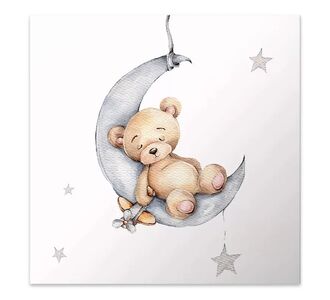 Πίνακας σε καμβά "Baby Bear" Megapap ψηφιακής εκτύπωσης 40x40x3εκ. |  Επιπλα στο espiti
