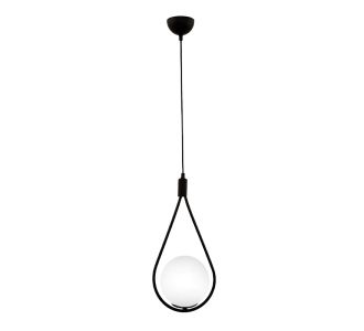 Φωτιστικό οροφής Shemesh Megapap E27 μεταλλικό μονόφωτο χρώμα μαύρο 20x20x85εκ. |  Οροφής στο espiti