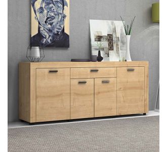 Μπουφές μελαμίνης Joseph Megapap χρώμα sonoma 177x40x76εκ. |  Μπουφέδες στο espiti