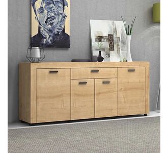 Μπουφές μελαμίνης Joseph Megapap χρώμα sonoma 177x40x76εκ. |  Μπουφέδες στο espiti