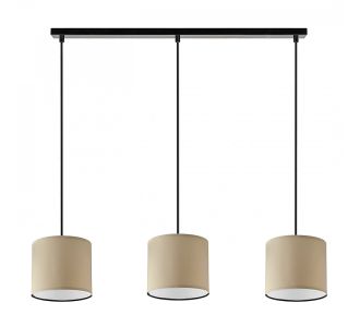 Φωτιστικό οροφής Morris Megapap E27 υφασμάτινο τρίφωτο χρώμα καφέ 55x15x70εκ. |  Επιπλα στο espiti