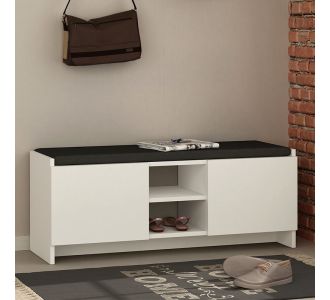 Παπουτσοθήκη Zulla Megapap από μελαμίνη χρώμα λευκό 110x37x43εκ. |  Παπουτσοθήκες στο espiti