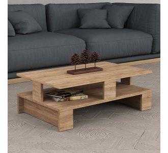 Τραπεζάκι σαλονιού Mansu Megapap μελαμίνης χρώμα φυσικό οξιάς 80x50x27εκ. |  Τραπεζάκια σαλονιού στο espiti