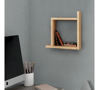 Ραφιέρα τοίχου Box Megapap μελαμίνης χρώμα φυσικό οξιάς 30x22x30εκ. |  Επιπλα στο espiti
