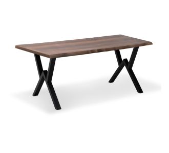 Τραπέζι Walter Megapap Mdf - μεταλλικό χρώμα καρυδί 140x80x75εκ. |  Τραπέζια στο espiti