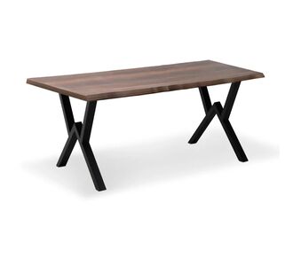 Τραπέζι Walter Megapap Mdf - μεταλλικό χρώμα καρυδί 140x80x75εκ. |  Τραπέζια στο espiti
