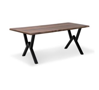 Τραπέζι Walter Megapap Mdf - μεταλλικό χρώμα καρυδί 160x80x75εκ. |  Τραπέζια στο espiti