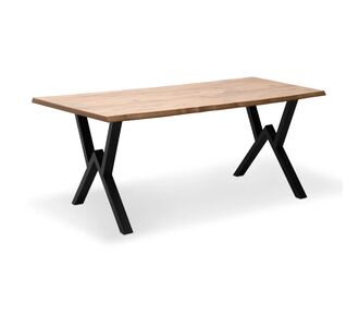 Τραπέζι Walter Megapap Mdf - μεταλλικό χρώμα ακακίας 140x80x75εκ. |  Τραπέζια στο espiti