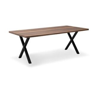 Τραπέζι Jeremy Megapap Mdf - μεταλλικό χρώμα καρυδί 200x100x75εκ. |  Τραπέζια στο espiti