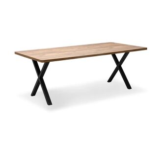 Τραπέζι Jeremy Megapap Mdf - μεταλλικό χρώμα ακακίας 200x100x75εκ. |  Τραπέζια στο espiti