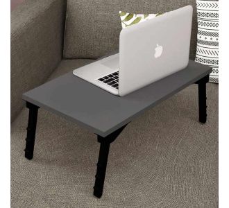 Τραπεζάκι laptop Sidon Megapap από μελαμίνη χρώμα ανθρακί 60x35,5x23,5εκ. |  Τραπεζάκια βοηθητικά στο espiti