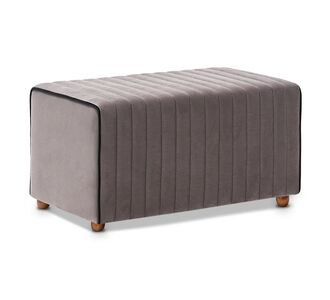 Σκαμπώ Mabel Megapap βελούδινο χρώμα γκρι 80x40x40εκ. |  Σκαμπώ στο espiti