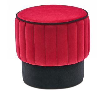 Σκαμπώ Rose Megapap βελούδινο χρώμα κόκκινο 40x40x40εκ. |  Σκαμπώ στο espiti