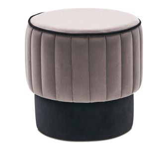 Σκαμπώ Rose Megapap βελούδινο χρώμα γκρι 40x40x40εκ. |  Σκαμπώ στο espiti