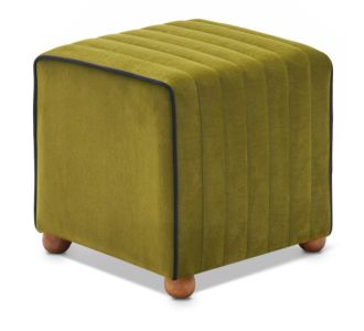 Σκαμπώ Mona Megapap βελούδινο χρώμα πράσινο 40x40x40εκ. |  Σκαμπώ στο espiti