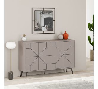 Μπουφές μελαμίνης Dune Megapap χρώμα ανοιχτή μόκα 123x35x77,4εκ. |  Μπουφέδες στο espiti