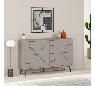Μπουφές μελαμίνης Dune Megapap χρώμα ανοιχτή μόκα 123x35x77,4εκ. |  Μπουφέδες στο espiti