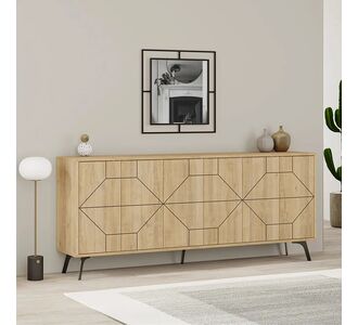Μπουφές μελαμίνης Dune Megapap χρώμα φυσικό οξιάς 184x35x77,4εκ. |  Μπουφέδες στο espiti