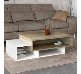 Τραπεζάκι σαλονιού Tab Megapap από μελαμίνη χρώμα λευκό - cordoba 105x60x32εκ. |  Τραπεζάκια σαλονιού στο espiti