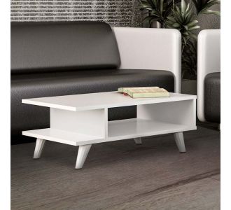 Τραπεζάκι σαλονιού Titus Megapap από μελαμίνη χρώμα λευκό 80x45x30εκ. |  Τραπεζάκια σαλονιού στο espiti