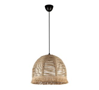 Φωτιστικό οροφής Libia Megapap E27 από σχοινί μονόφωτο χρώμα φυσικό 30x30x70εκ. |  Επιπλα στο espiti