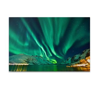 Πίνακας σε καμβά "Aurora Borealis" Megapap ψηφιακής εκτύπωσης 100x70x3εκ. |  Πίνακες στο espiti