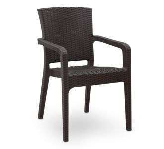 Πολυθρόνα πολυπροπυλενίου Clio Megapap recycled χρώμα καφέ 57x55x86εκ. |  Πολυθρόνες κήπου στο espiti