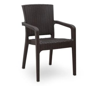 Πολυθρόνα πολυπροπυλενίου Clio Megapap recycled χρώμα καφέ 57x55x86εκ. |  Πολυθρόνες κήπου στο espiti