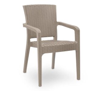 Πολυθρόνα πολυπροπυλενίου Clio Megapap recycled χρώμα cappuccino 57x55x86εκ. |  Πολυθρόνες κήπου στο espiti