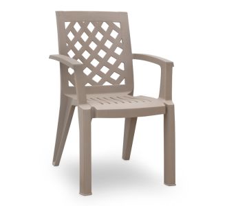 Πολυθρόνα πολυπροπυλενίου Kira Megapap χρώμα cappuccino 58x52x87εκ. |  Πολυθρόνες κήπου στο espiti
