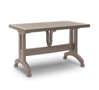 Τραπέζι πολυπροπυλενίου Callan Megapap χρώμα cappuccino 120x70x73εκ. |  Τραπέζια κήπου στο espiti