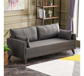 Καναπές Bella Megapap τριθέσιος υφασμάτινος χρώμα ανθρακί 208x81x85εκ. |  Καναπέδες γωνιακοί στο espiti