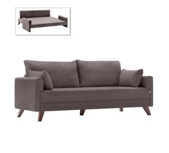 Καναπές - κρεβάτι Bella Megapap τριθέσιος υφασμάτινος χρώμα καφέ 208x81x85εκ. |  Καναπέδες-Κρεβάτι στο espiti