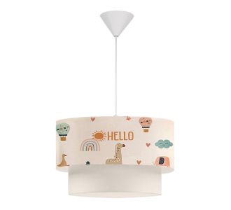 Φωτιστικό οροφής Goofy Megapap υφασμάτινο μονόφωτο με χαριτωμένα ζωάκια 30x20x70εκ. |  Οροφής στο espiti