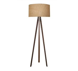 Φωτιστικό δαπέδου Rosling Megapap Mdf/ύφασμα Pvc χρώμα καρυδί/φυσικό 38x38x140εκ. |  Δαπέδου στο espiti