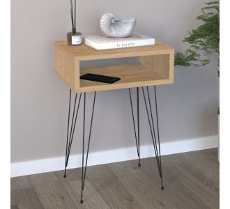 Κομοδίνο μελαμίνης Scott Megapap χρώμα sapphire oak 40x30x60εκ. |  Κομοδίνα στο espiti