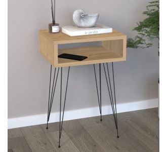 Κομοδίνο μελαμίνης Scott Megapap χρώμα sapphire oak 40x30x60εκ. |  Κομοδίνα στο espiti