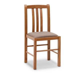 Καρέκλα τραπεζαρίας Derry Megapap από μασίφ ξύλο οξιάς χρώμα καρυδί 42x42x90εκ. |  Πολυθρόνες τραπεζαρίας στο espiti