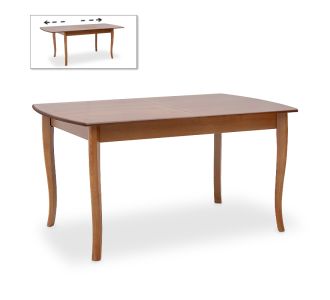 Τραπέζι Belfast Megapap μασίφ ξύλο-MDF επεκτεινόμενο χρώμα καρυδί 150/200x89x78εκ. |  Τραπέζια στο espiti