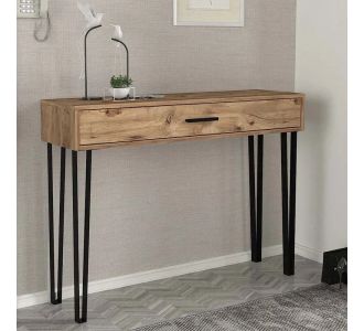 Κονσόλα μελαμίνης Rochel Megapap χρώμα atlantic pine 120x35x89,8εκ. |  Συρταριέρες -Κονσόλες στο espiti