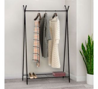 Επιδαπέδια κρεμάστρα Shua Megapap μεταλλική χρώμα μαύρο 90x38x150εκ. |  Οργάνωση σπιτιού - μικροέπιπλα στο espiti