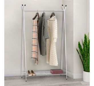 Επιδαπέδια κρεμάστρα Shua Megapap μεταλλική χρώμα λευκό 90x38x150εκ. |  Οργάνωση σπιτιού - μικροέπιπλα στο espiti