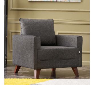 Πολυθρόνα Bella Megapap υφασμάτινη χρώμα ανθρακί 82x81x85εκ. |  Ντουλάπες ρούχων στο espiti
