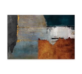 Πίνακας σε καμβά "Abstract Retro" Megapap ψηφιακής εκτύπωσης 140x70x3εκ. |  Πίνακες στο espiti