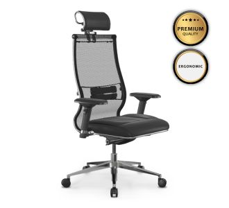 Καρέκλα γραφείου Samurai L2-6D Megapap εργονομική με ύφασμα TS Mesh και τεχνόδερμα χρώμα μαύρο 69x70x125/137εκ. |  Καρέκλες γραφείου στο espiti