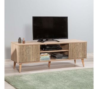 Έπιπλο τηλεόρασης Soho Megapap από μελαμίνη χρώμα sonoma 140x40x50 εκ. |  Έπιπλα τηλεόρασης στο espiti