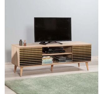Έπιπλο τηλεόρασης Soho Megapap από μελαμίνη χρώμα sonoma 140x40x50 εκ. |  Επιπλα στο espiti