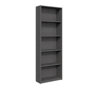 Βιβλιοθήκη μελαμίνης Max Megapap χρώμα ανθρακί 58x23x170εκ. |  Βιβλιοθήκες στο espiti